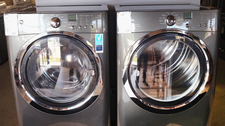 Electrolux washer and dryer on display