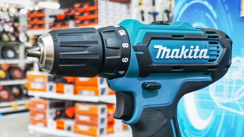 Makita screw driver close up