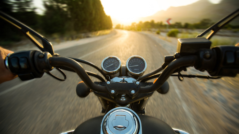 motorcycle on the road