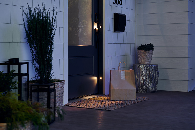 Masonite smart door lights at night