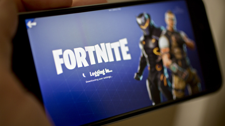 Fortnite on an iPhone