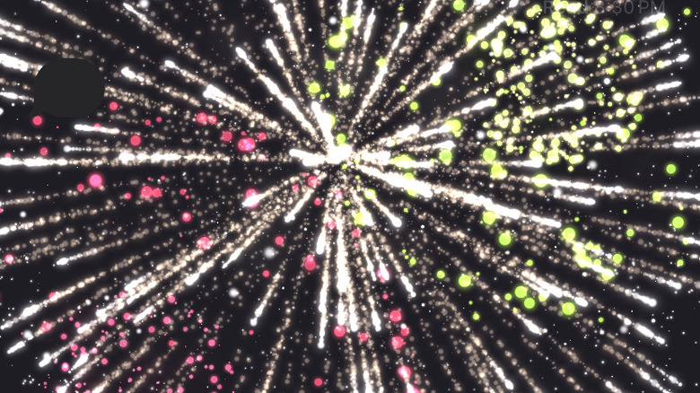 Apple's fireworks animation