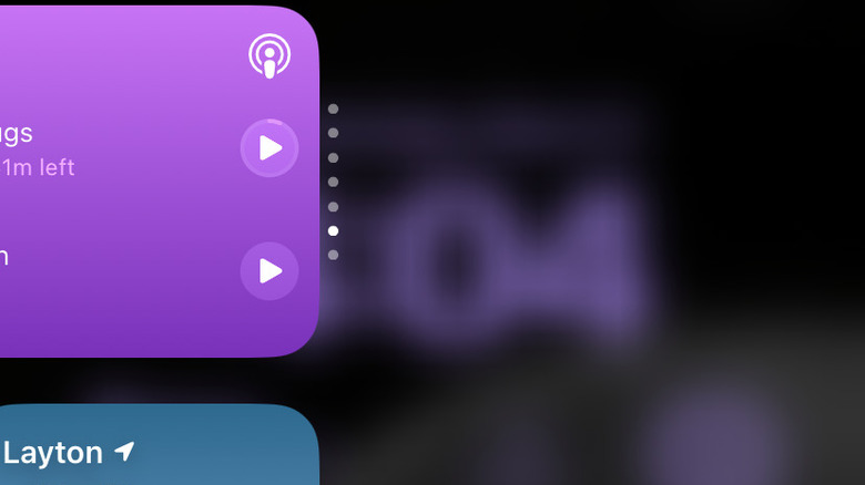 Swiping to reveal iPhone control center