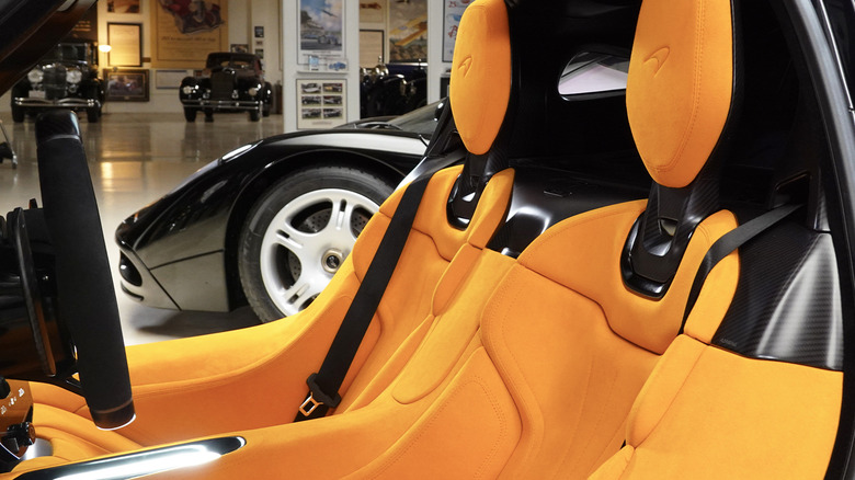 McLaren W1 front seats detail