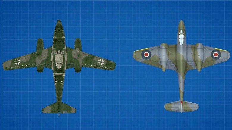 Me 262 and Gloster Meteor