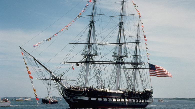 USS Constitution at sea