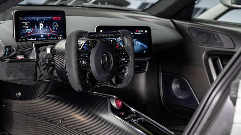 Interior view of a Mercedes-AMG ONE