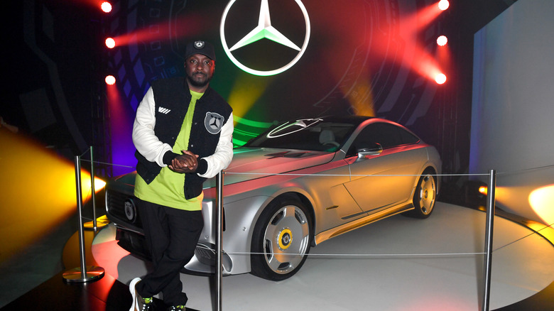 will.i.am and a Mercedes