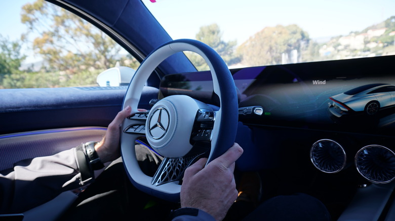 Mercedes-Benz VISION EQXX steering wheel