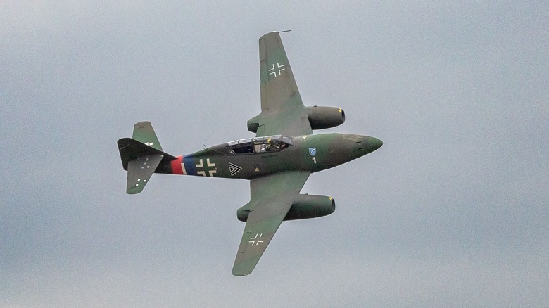 Messerschmitt Me 262 in flight