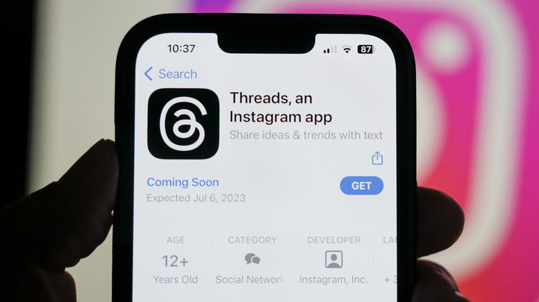 Theads app on the iOS App Store.