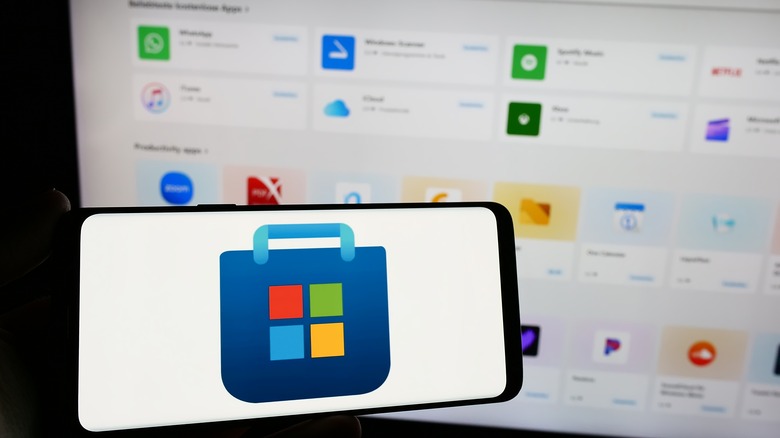 Microsoft Store icon on phone