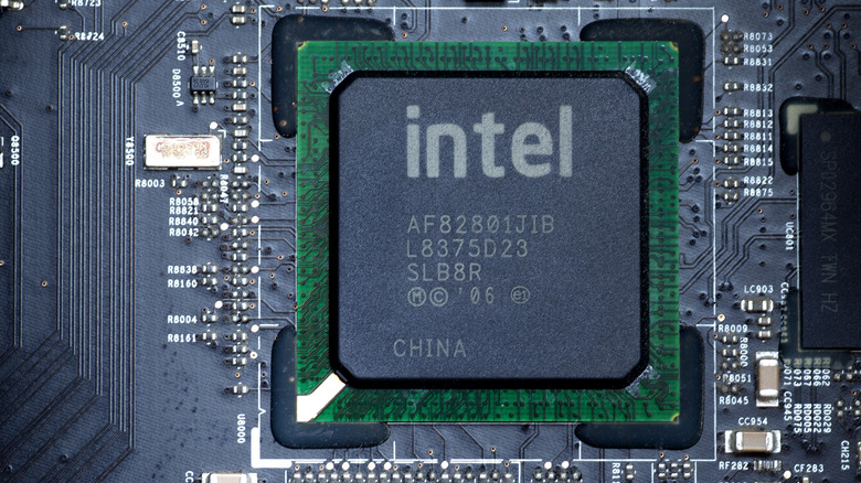 View of an Intel silicon