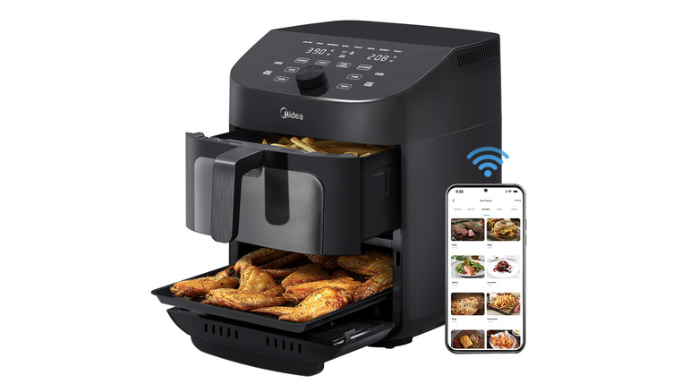 The Midea Two-Zone Air Fryer Oven and companion app