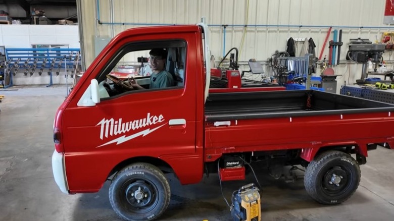 Testing Milwaukee truck's engine