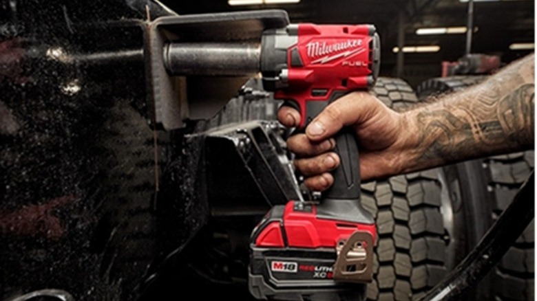 The Milwaukee Tool M18 Fuel 3/8-inch Impact Wrench.