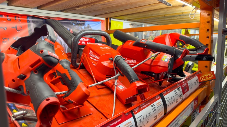 Milwauke blowers on display