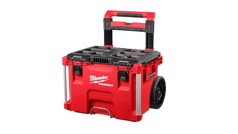 red milwaukee packout tool box