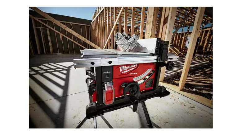 Milwaukee M18 Fuel 8-¼-inch Table Saw at jobsite