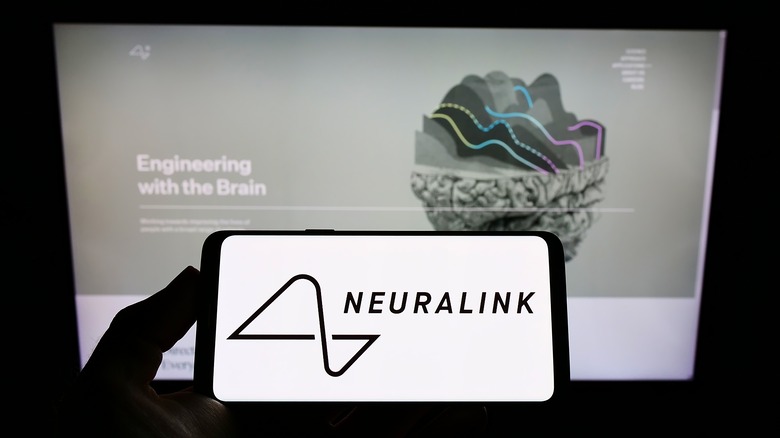 Neuralink logo and presentation