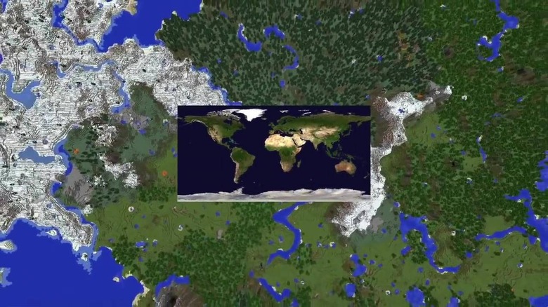 minecraft earth map to scale