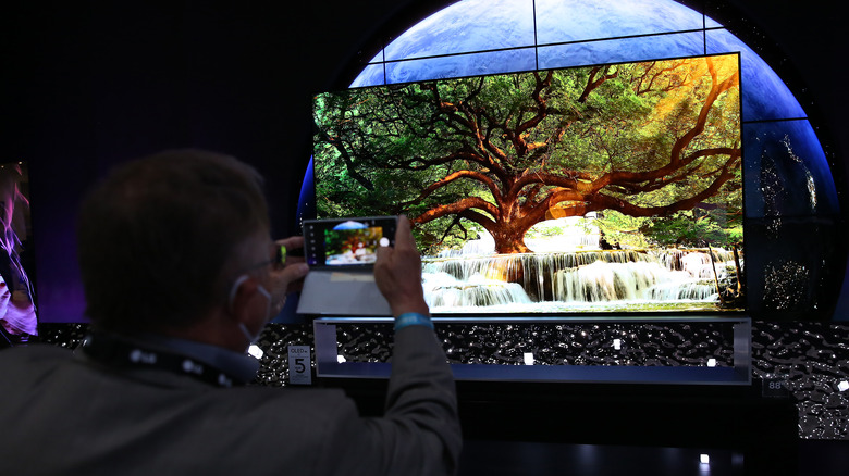 An OLED 8K TV