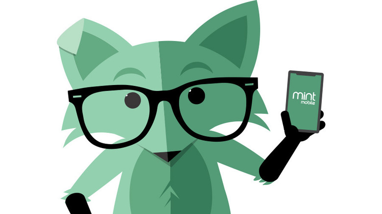 Mint Mobile Fox cartoon mascot