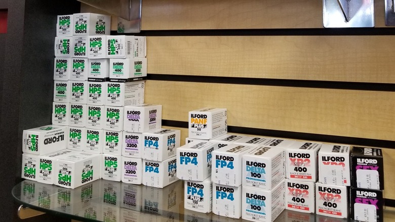 Rolls of Ilford film