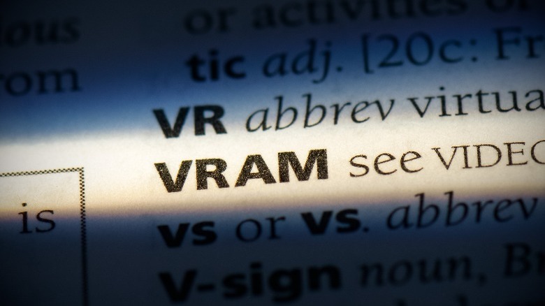 VRAM definition in dictionary