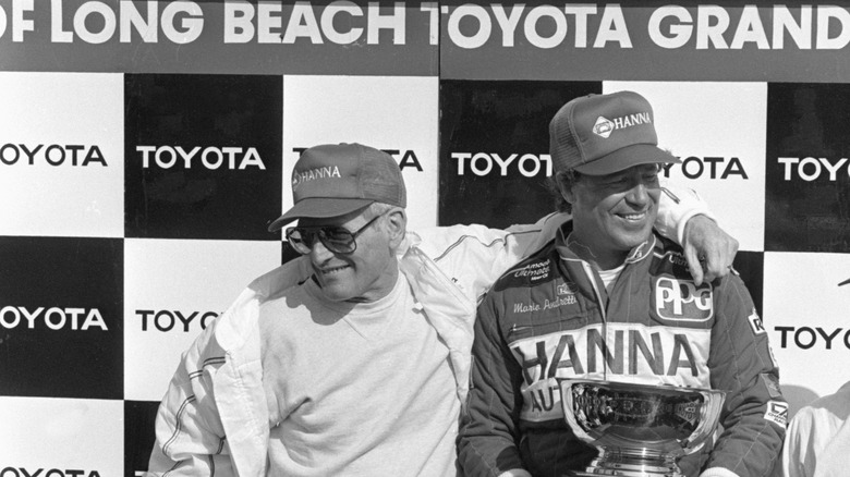 Danny Sullivan with Michael and Mario Andretti