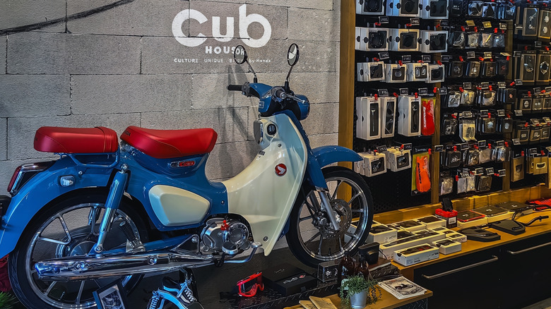 Honda super cub in shop