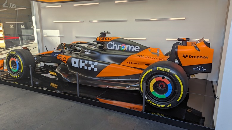 McLaren's 2024 F1 car displayed at MWC 2024