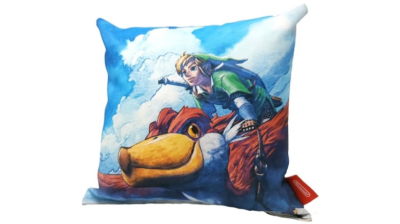 Zelda throw pillow from My Nintendo Store