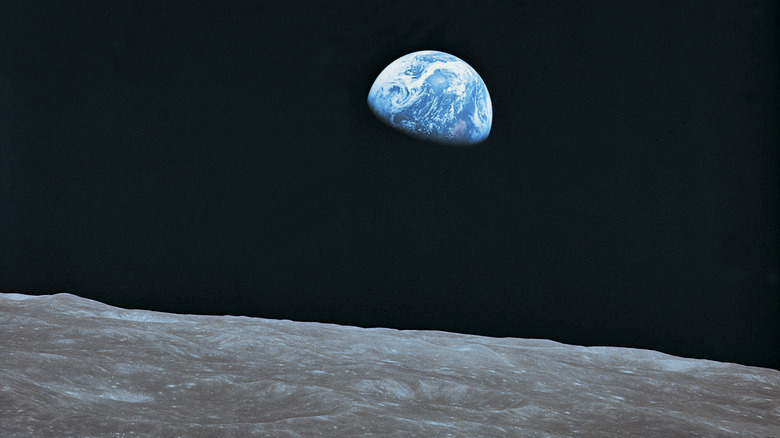 moon view of Earth