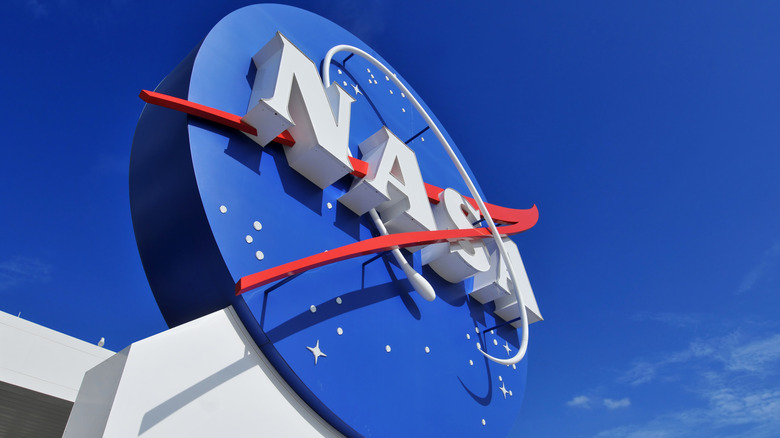 NASA logo on building