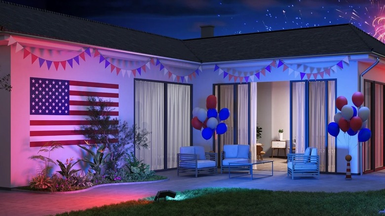 govee outdoor lights on Independence Day