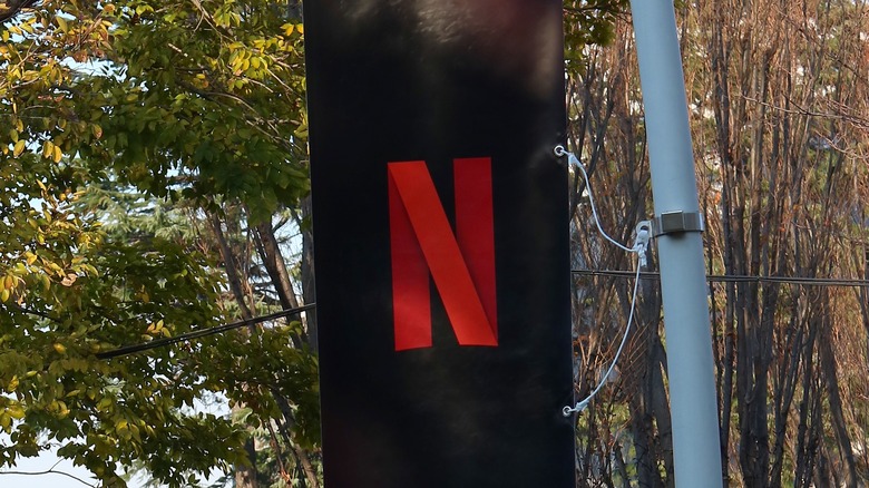 Netflix Banner outdoors