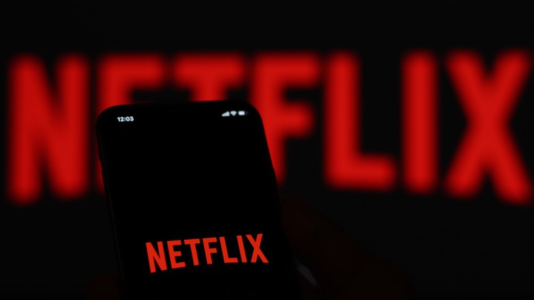 Netflix logo smartphone