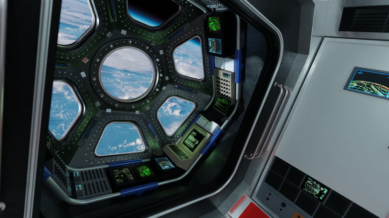 Render of ISS interior window