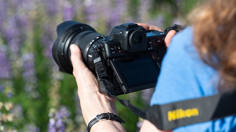 Nikon Z8 held in photographer hands