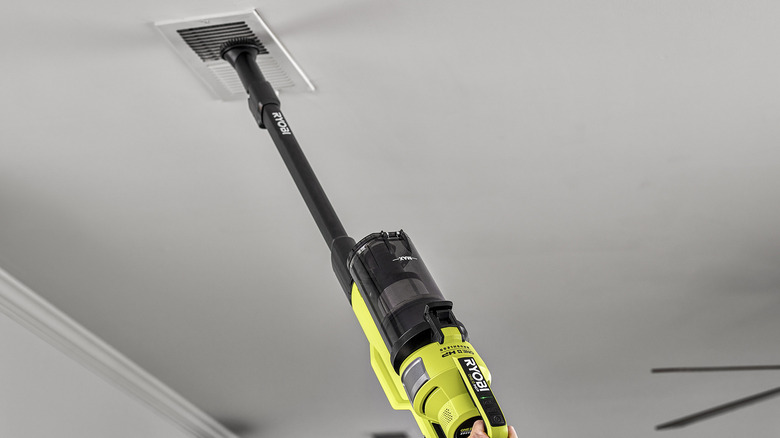 Ryobi pet stick vac ceiling