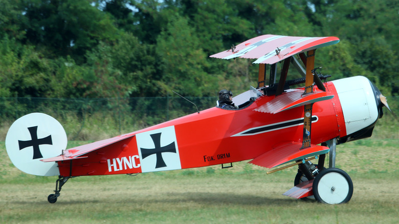 Red Baron's Fokker Triplane replica at air show