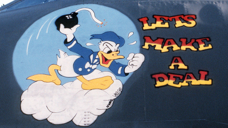 Donald Duck aircraft nose art