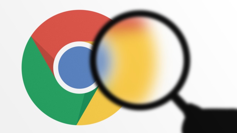 google chrome icon magnifying glass