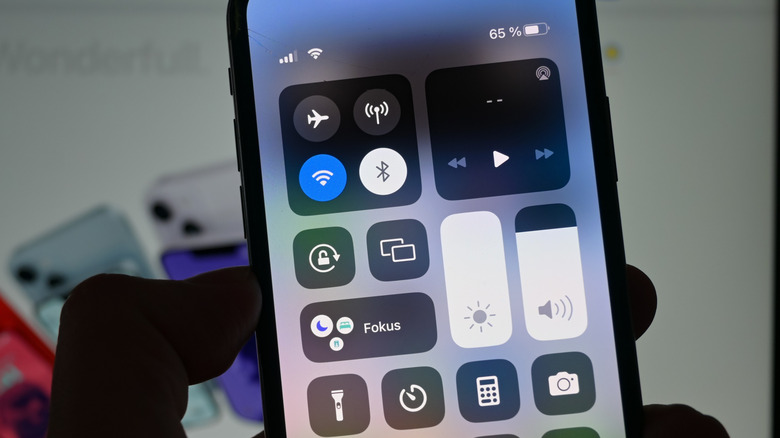 Control Center on iPhone