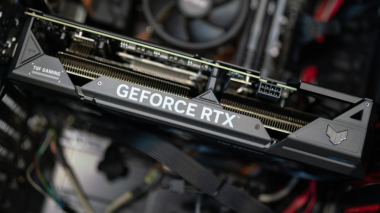 RTX graphics card in computer