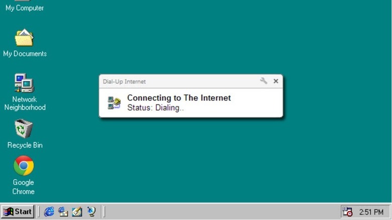 Dial-up prompt
