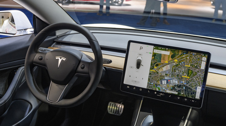 Model X touchscreen