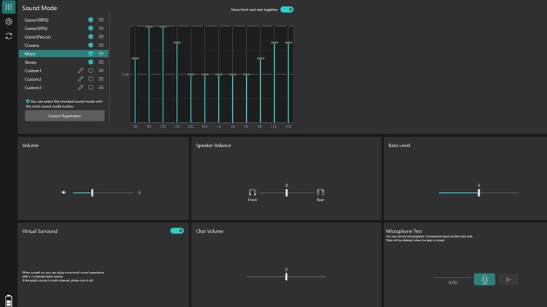 Screenshot of SoundSlayer Engine app