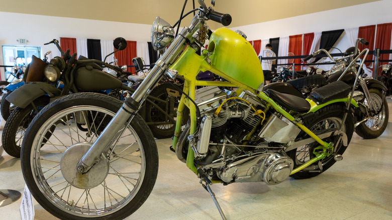 A 1948 Harley Davidson Panhead Chopper